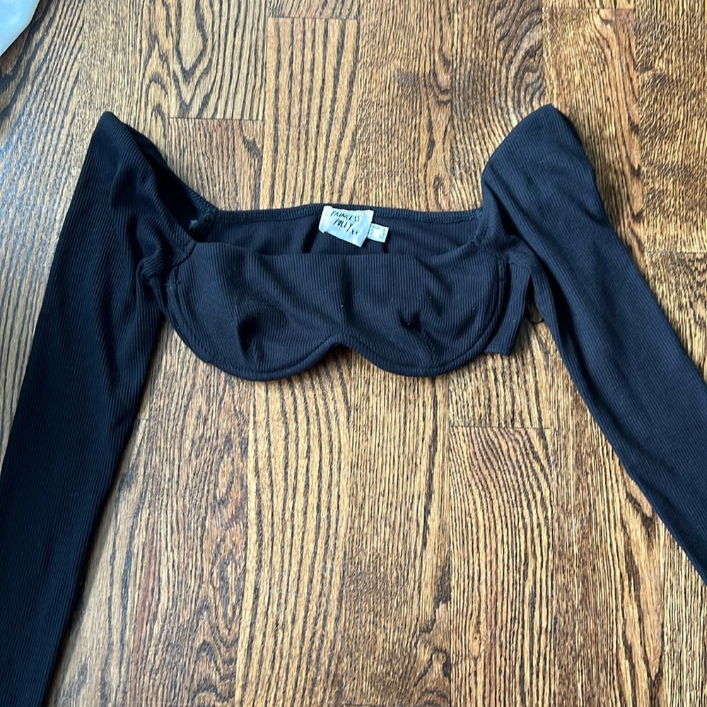 Princess polly black long sleeve top